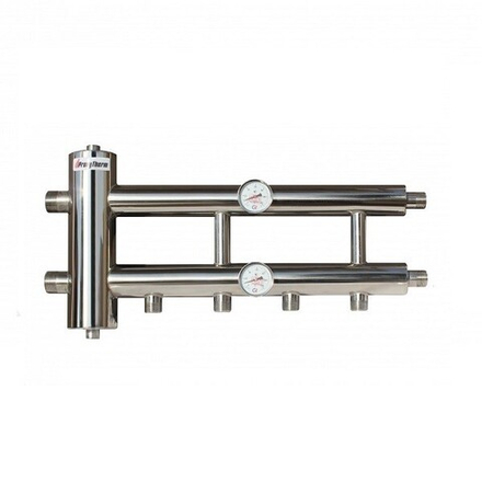 Распределительный коллектор с гидрострелкой 60 кВт, 2+1 контур