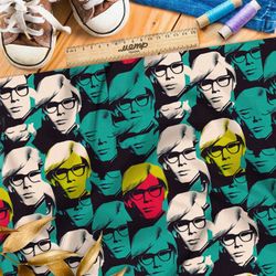 Ткань шелк Армани Энди Уорхол