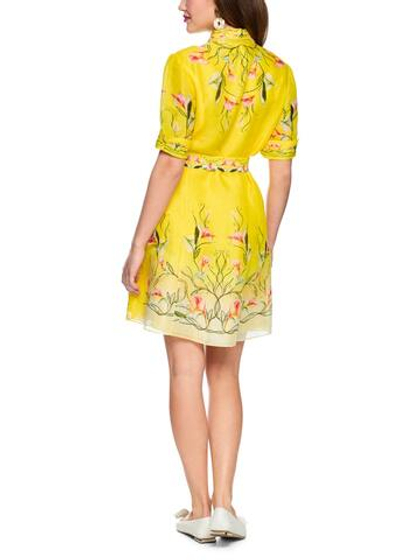 Marc Cain Платье из смеси льна и шелка