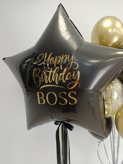 Большая звезда с надписью