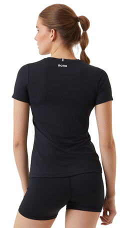 Женская теннисная футболка Björn Borg Ace Slim T-Shirt - черный