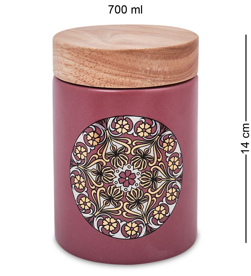 TJ-22/1 Керамическая банка сред. с крышкой