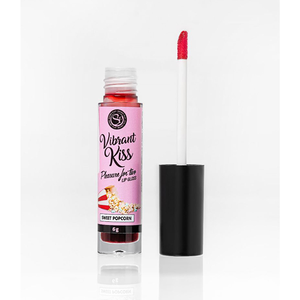 Бальзам для губ со вкусом попкорна Secret Play Lip Gloss Vibrant Kiss