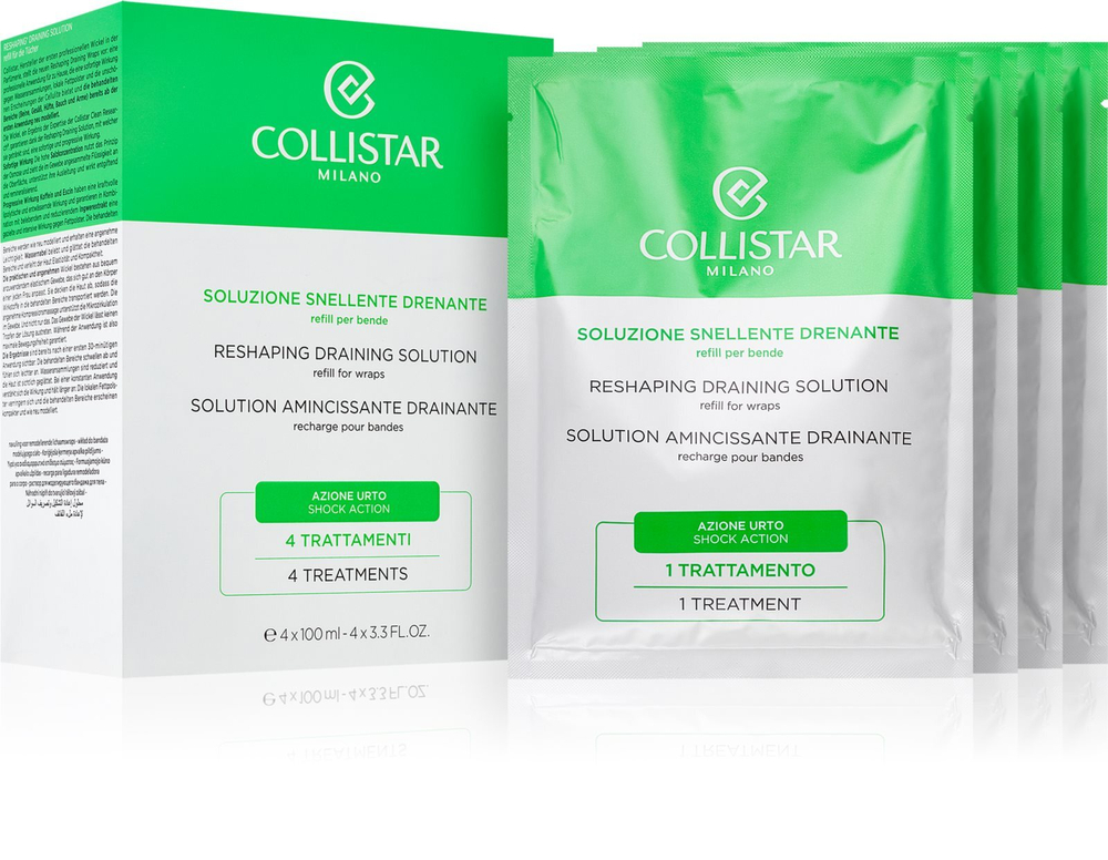 Collistar Reshaping Draining Solution Refill For Wraps - термоактивные повязки против целлюлита /  napełnienie 400  ml  / GTIN 8015150253628