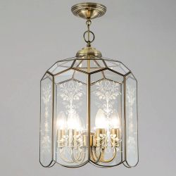 Citilux Витра-2 CL442260 Люстра подвесная витражная Бронза