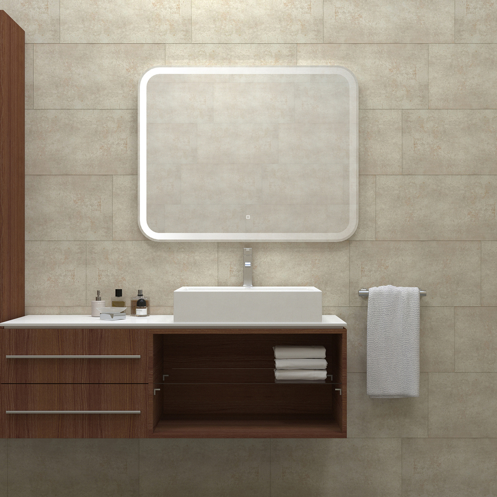 Зеркало MIXLINE "Стив Нео-S" 1000*800 (ШВ) сенсорный выкл, светодиодная бегущая подсветка