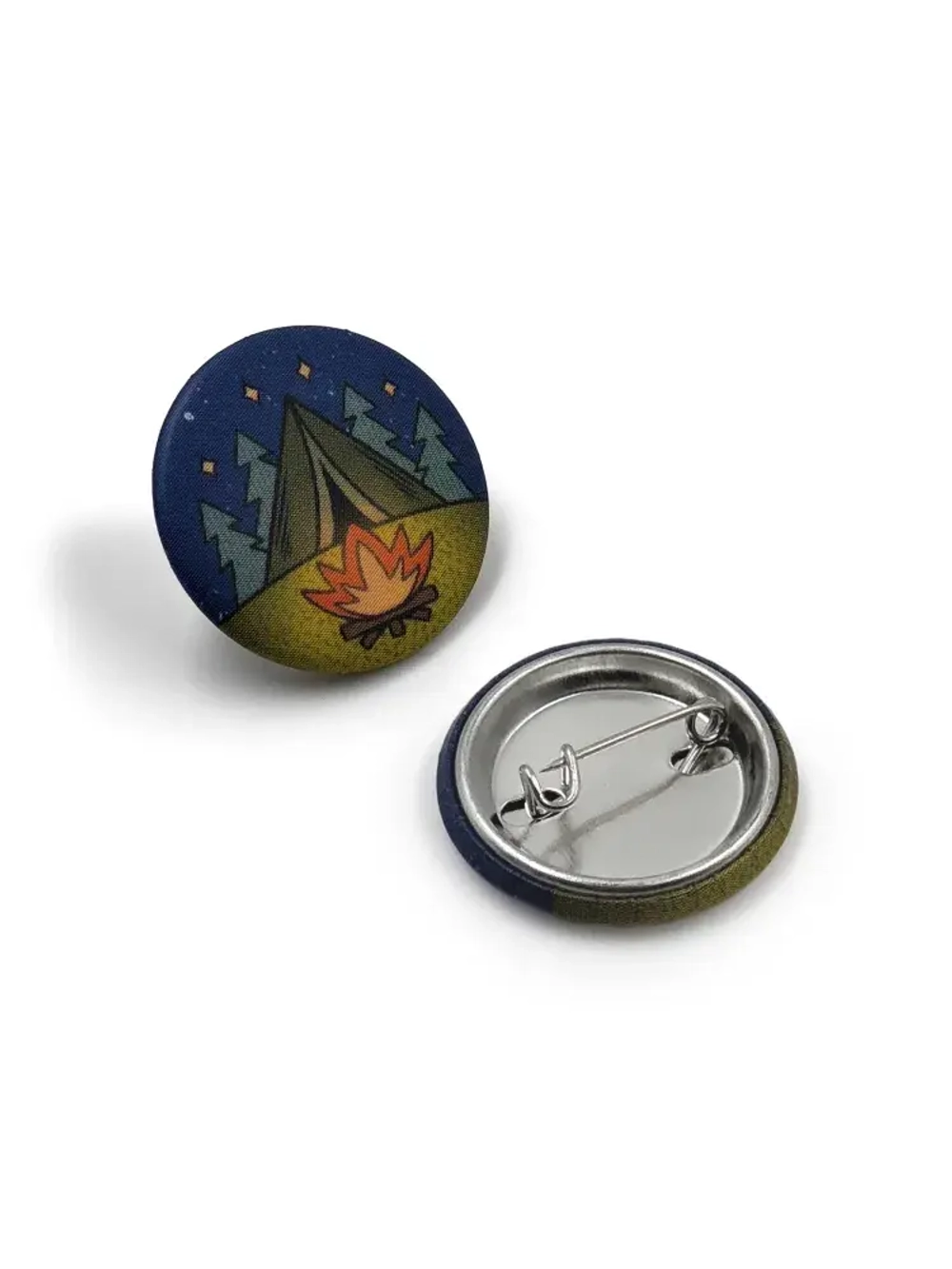 Значок закатной «У костра»