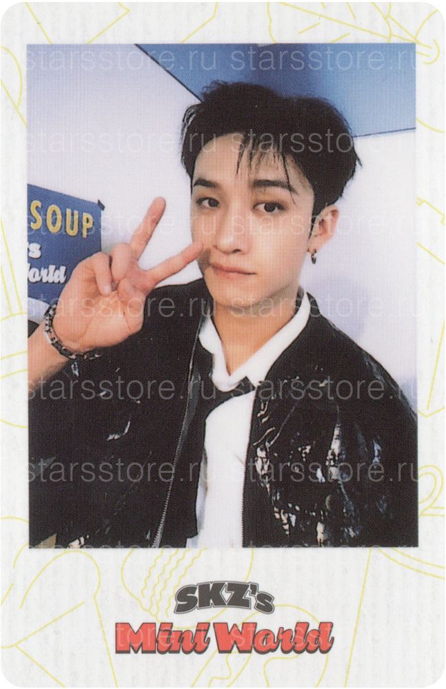Полароид Bang Chan Stray Kids - 2023 SKZ&#39;S Mini World (JYP SHOP)