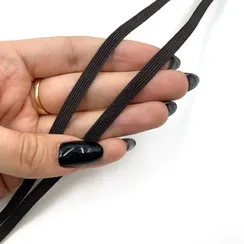 Резинка отделочная шоколад 6 мм (цв. 111), K-195/6