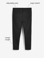 Брюки школьные скинни для девочки Next 796-759, Черный