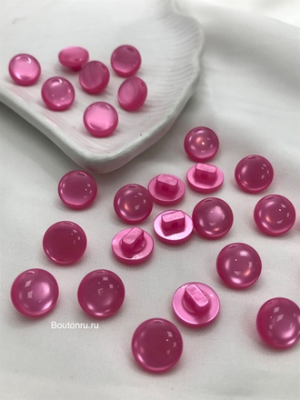 Пуговицы блузочные луна на ножке розовая фуксия
