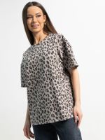 Футболка Ия (серая/лео) Б15238-4М LT Collection