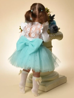 Юбка-пачка фатиновая с бусами