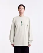 Лонгслив Гербарий Клевер экрю