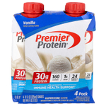 Premier Protein, высокопротеиновый коктейль, ванильный вкус, 4 шт. по 325 мл (11 жидк. унций)
