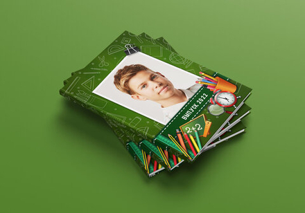 PSD-Шаблон фотокниги "Школьная доска"