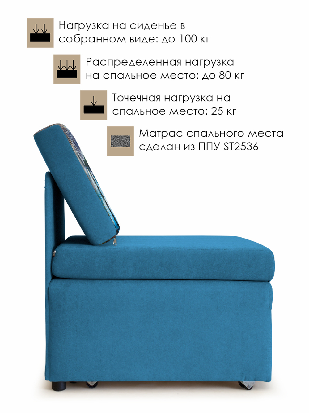 Кресло-кровать "Миник", купон Пейзаж