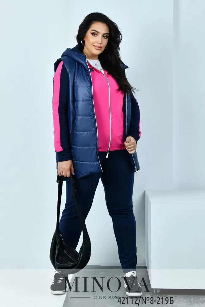Жилет 8-219Б-синий Minova