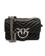 Кожаная сумка-мессенджер LOVE ONE MINI DC Pinko - черный(100074 A0GK)