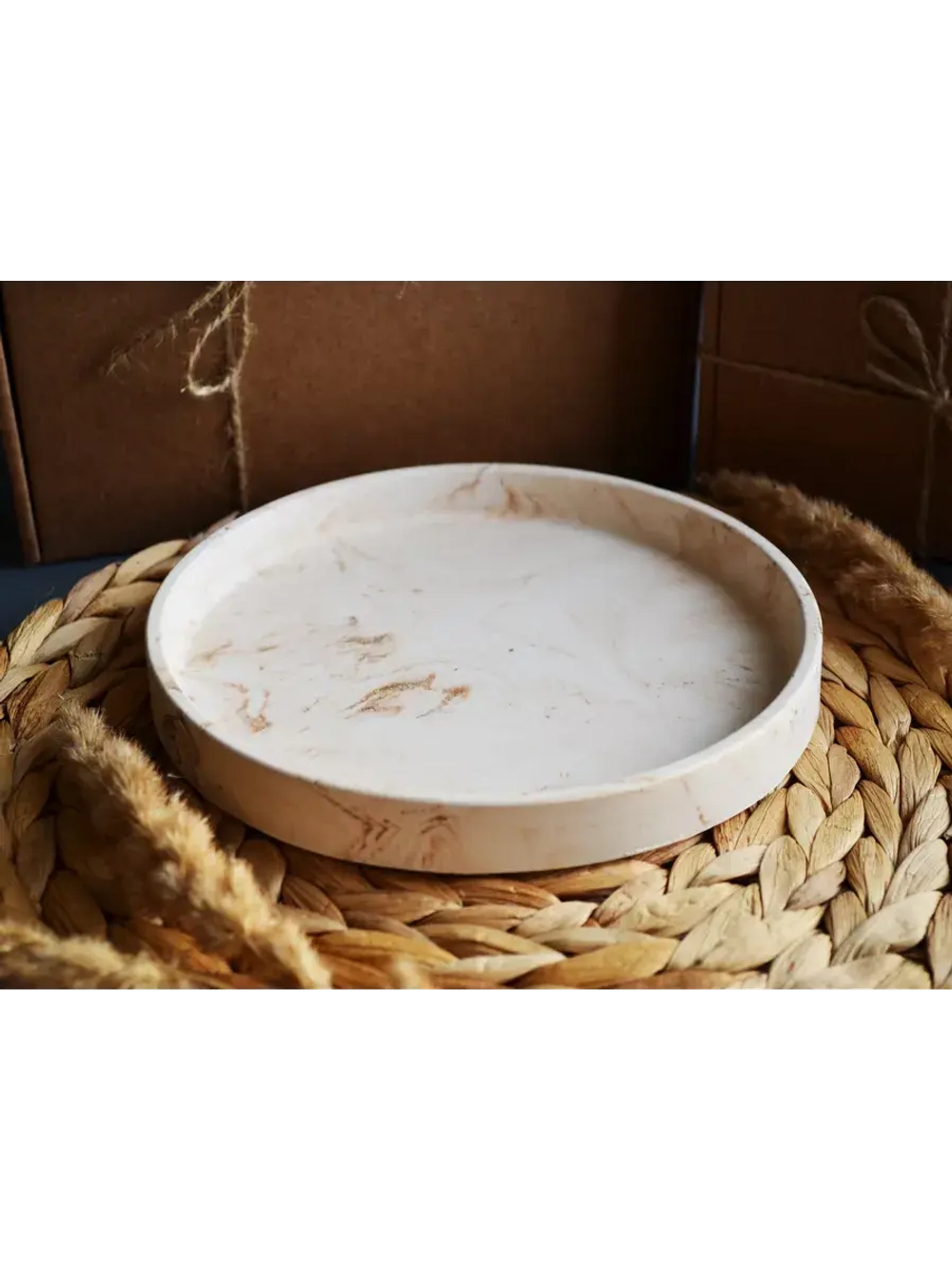 Подставка для диффузора бежевый мрамор