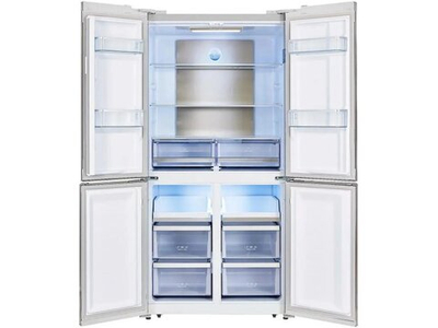 Холодильник трехкамерный LEX LCD505WID Side by Side инверторный белый