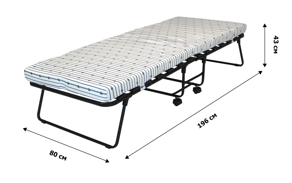 Кровать -тумба Валлетта арт.с816/72 (цвет ткани белый рис.веревка (1 шт.в уп.)