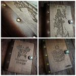 Деревянный блокнот на кольцах А5