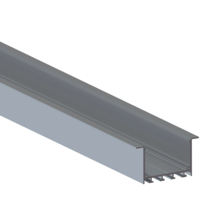 Donel,Встраиваемый алюминиевый профиль 65х35х2000. Цвет: Анодированное серебро.,Серия:DN8ALE