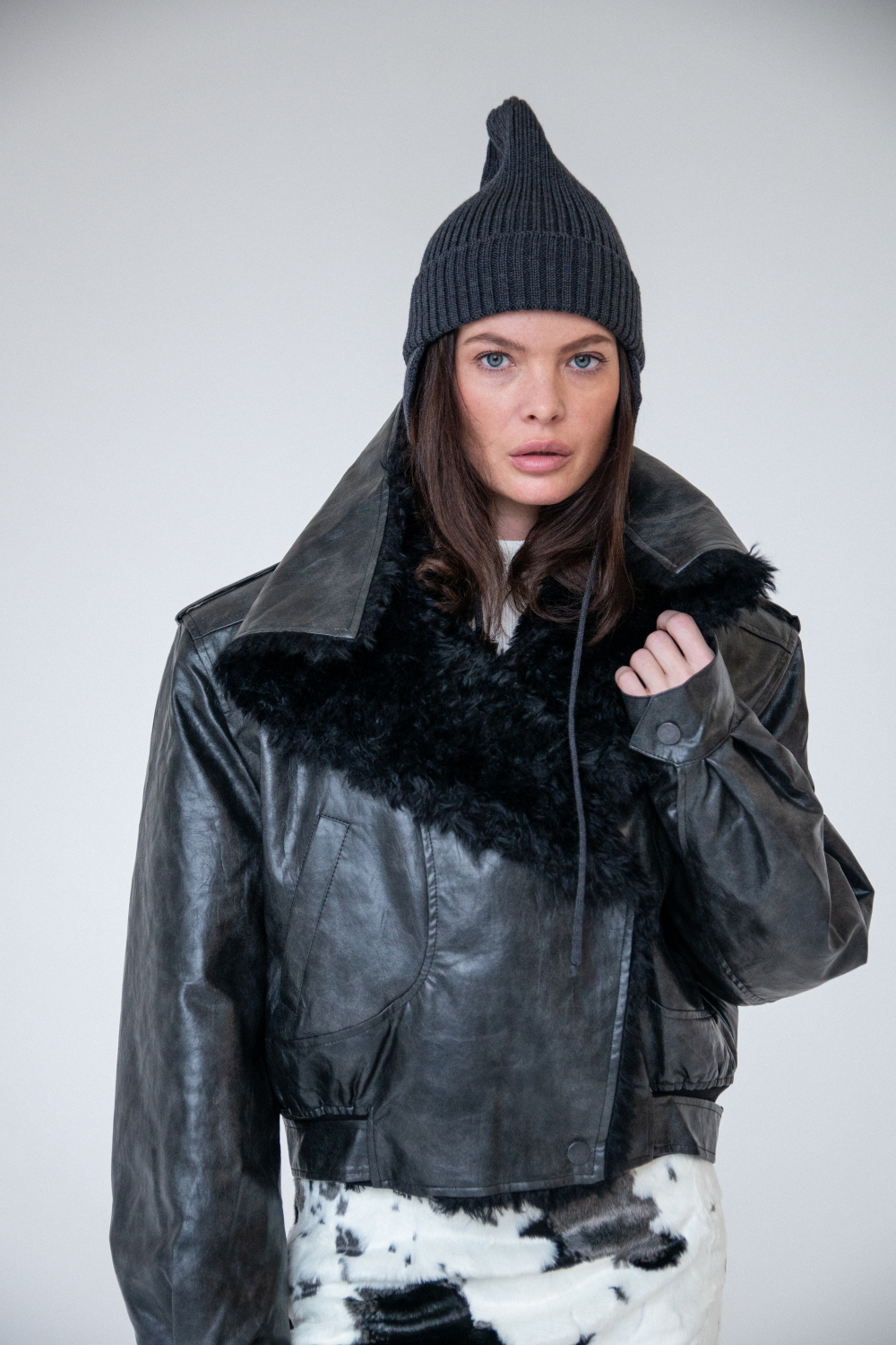 Дубленка с эко-мехом ELIAS