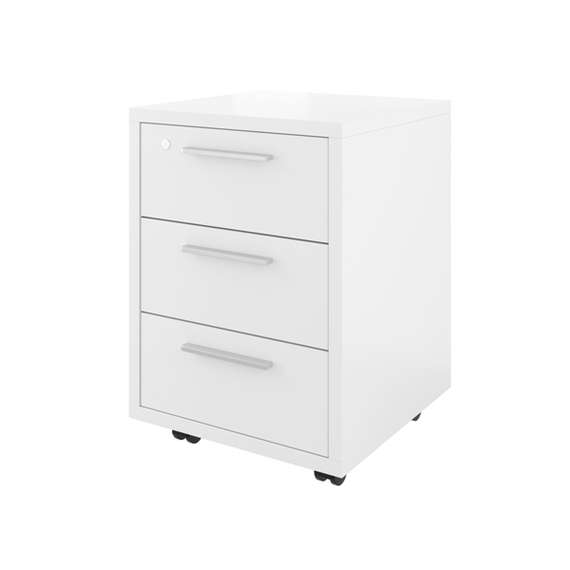 Тумба выкатная ДБ17.С (3 ящика с замком) 450х450х600