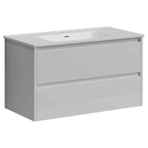 Тумба с раковиной Sancos Libra LB90W белый глянец
