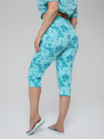 Пижама с бриджами КД-063/бирюза-буквы-б