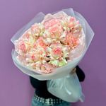 Букет из розовых французских роз #40