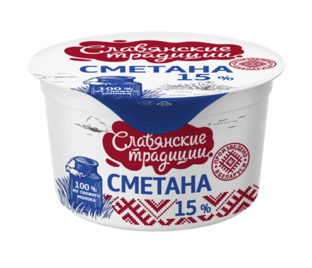 Сметана "Славянские традиции" 15,0%