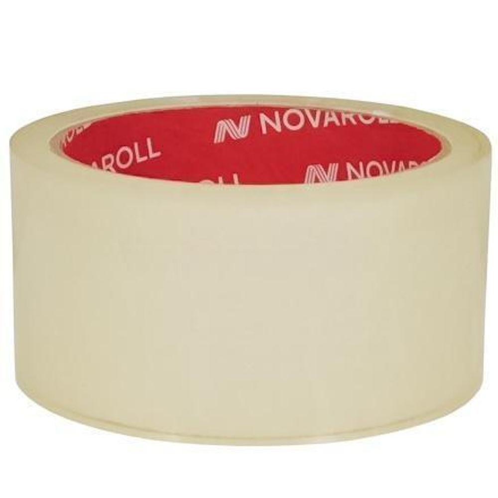 Лента клейкая (38 мкм) 48 мм х 40 м прозрачная "NOVAROLL 202" арт.0120-222Х (6/72 шт.)