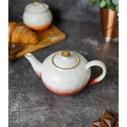 Чайник 600 мл h9 см красный фарфор "The   Eco" P.L. Proff Cuisine [1]