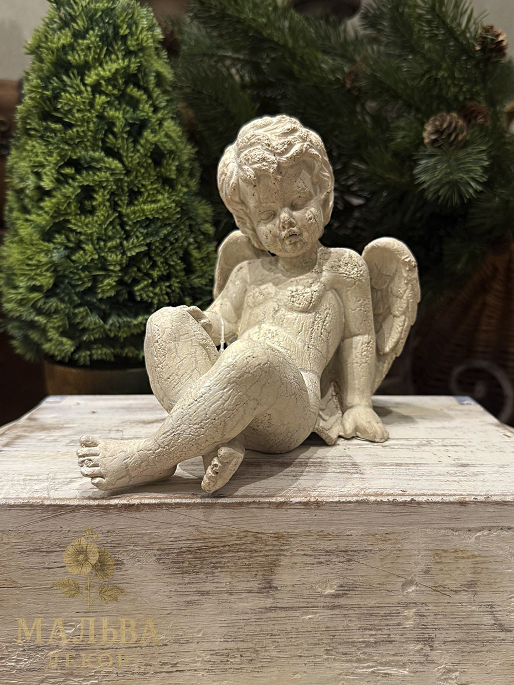 Декоративная фигурка "Ангел" 13x17x15 см