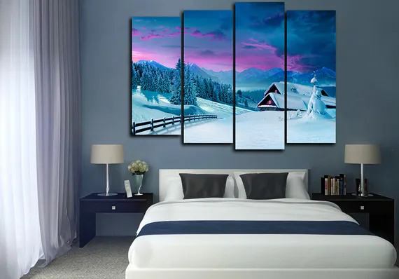 Модульная картина "Зимняя сказка"