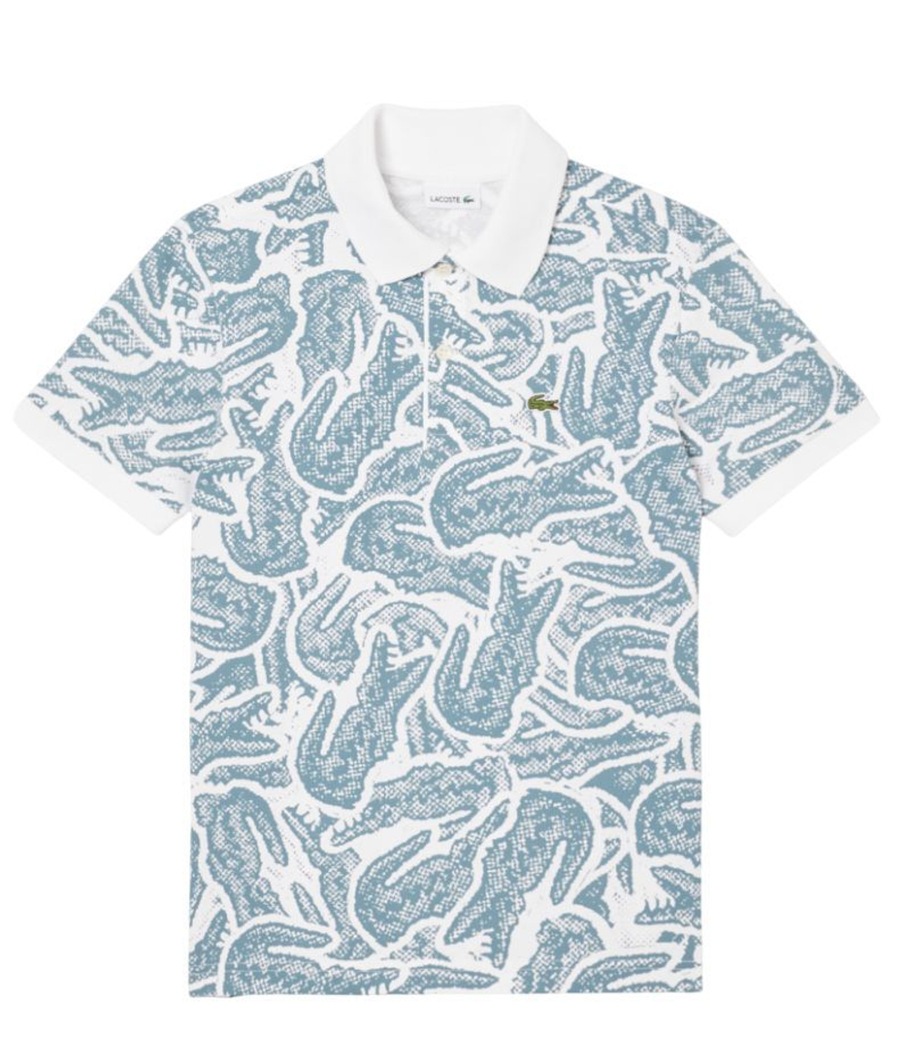 Футболка для мальчика теннисная Lacoste Kids Petit Piqué Print - разноцветный