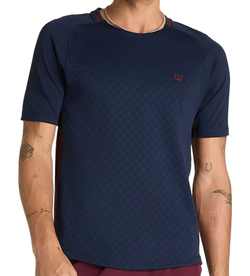 Мужская теннисная футболка Wilson Serve Out - classic navy