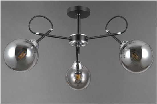 40317MD/3 MBK+CH (1) Люстра (NW)