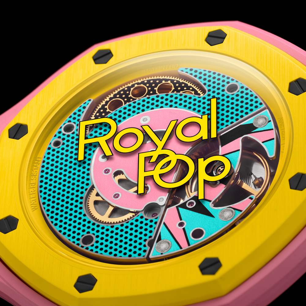 SWATCH Audemars Piguet Royal Pop Collaboration Pocket Watch Manual Mechanical Movement Unisex Watch 40mm
