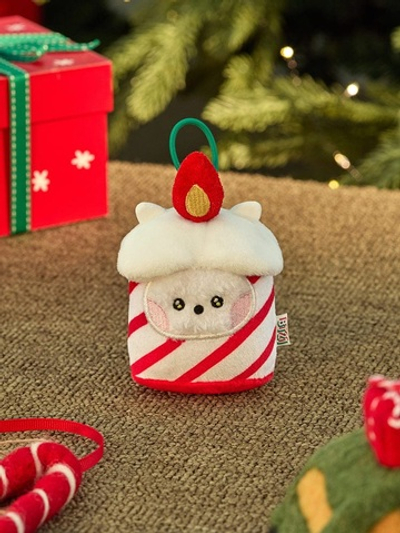 Брелок BT21 - RJ mini minini ORNAMENT PLUSH KEYRING PETITE HOLIDAY