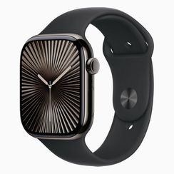 Apple Watch Series 10, 46mm, титан серого цвета, спортивный ремешок