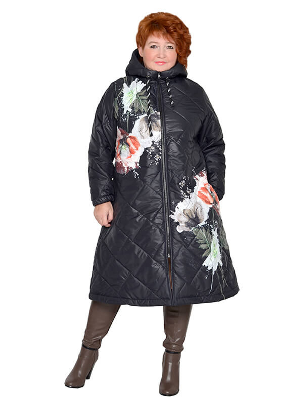 Пальто стёганое Цветочная фея
