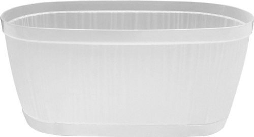 Горшок для цветов Барселона 2,7л овал белый