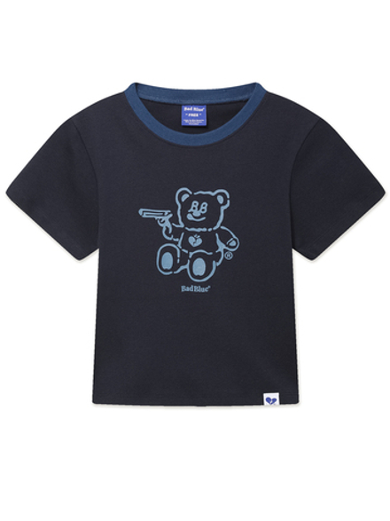 Женская Футболка Badbear Ringer Slim Navy