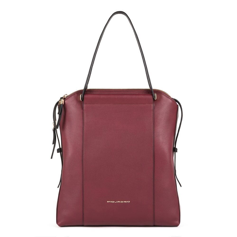 Сумка женская Piquadro Circle BD5389W92/BOBE бордовый/бежевый натур.кожа