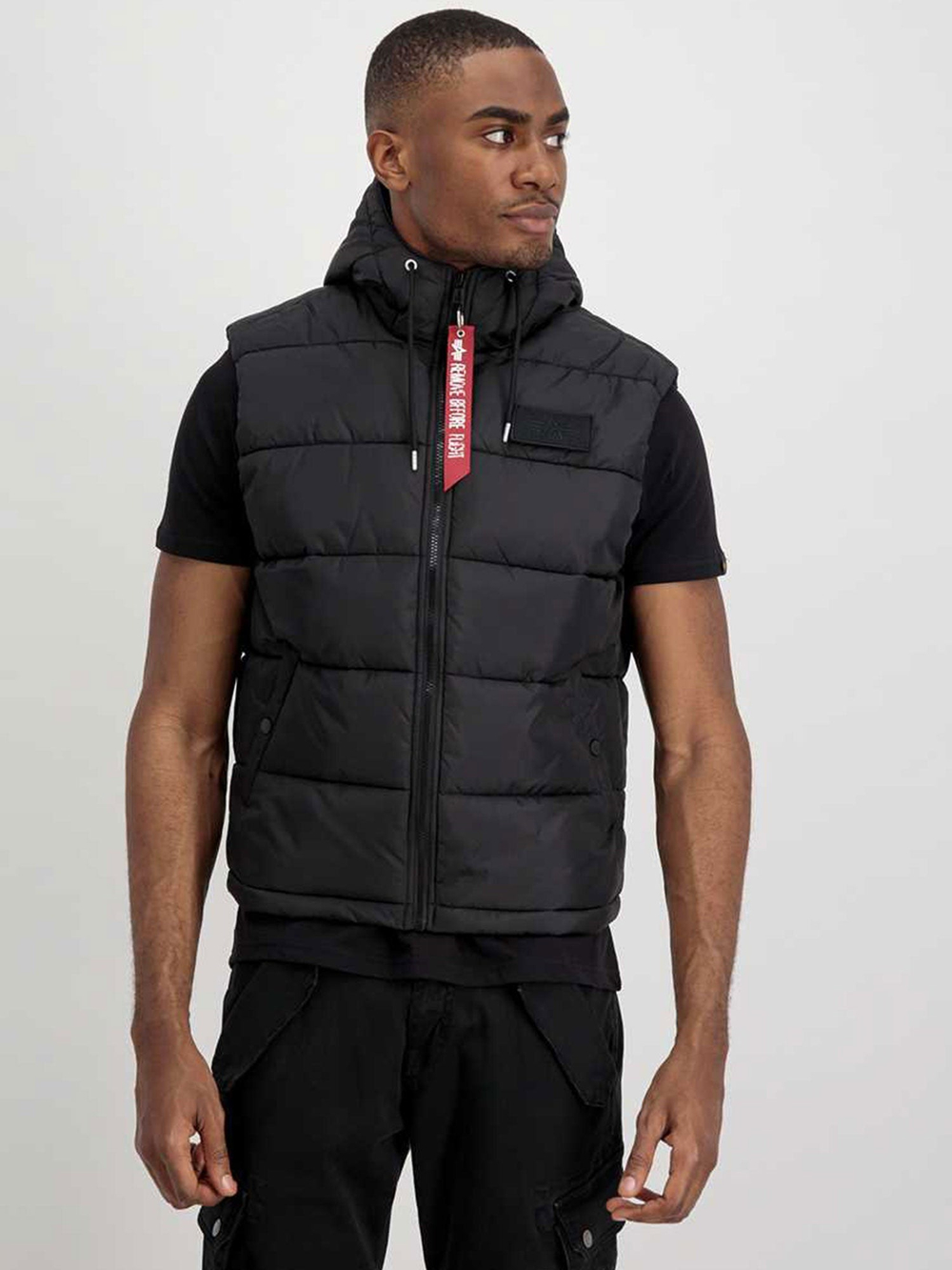 Жилет утепленный мужской ALPHA INDUSTRIES Hooded Puffer Vest FD