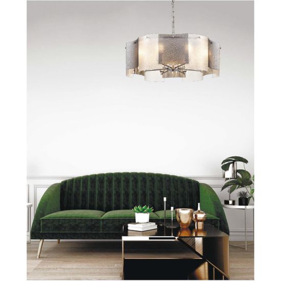 6594/8 MODERNI LN26 204 хром/тонированное стекло, металл/стекло Люстра подвесная E14 8*40W 220V DANDY